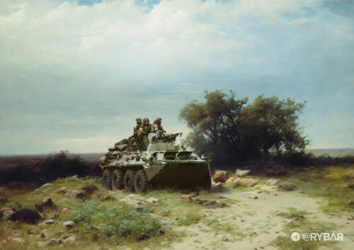 #ПейзажиСВО: Дозор 42 гвардейской мсд в степях Запорожья