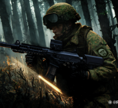 Окопные бои в Клещеевке