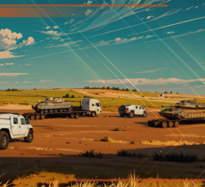 А вот и трофеи едут!