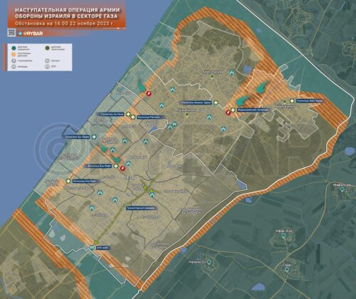 Битва за Газу: ход операции Армии обороны Израиля к 22 ноября