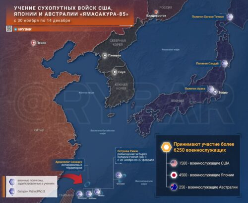О совместных учениях армий США, Австралии и Японии