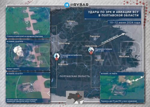 Об ударах ВС РФ по целям в Полтавской области