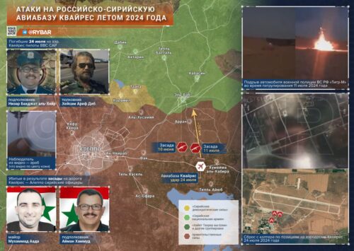 Удары по совместной российско-сирийской авиабазе Квайрес
